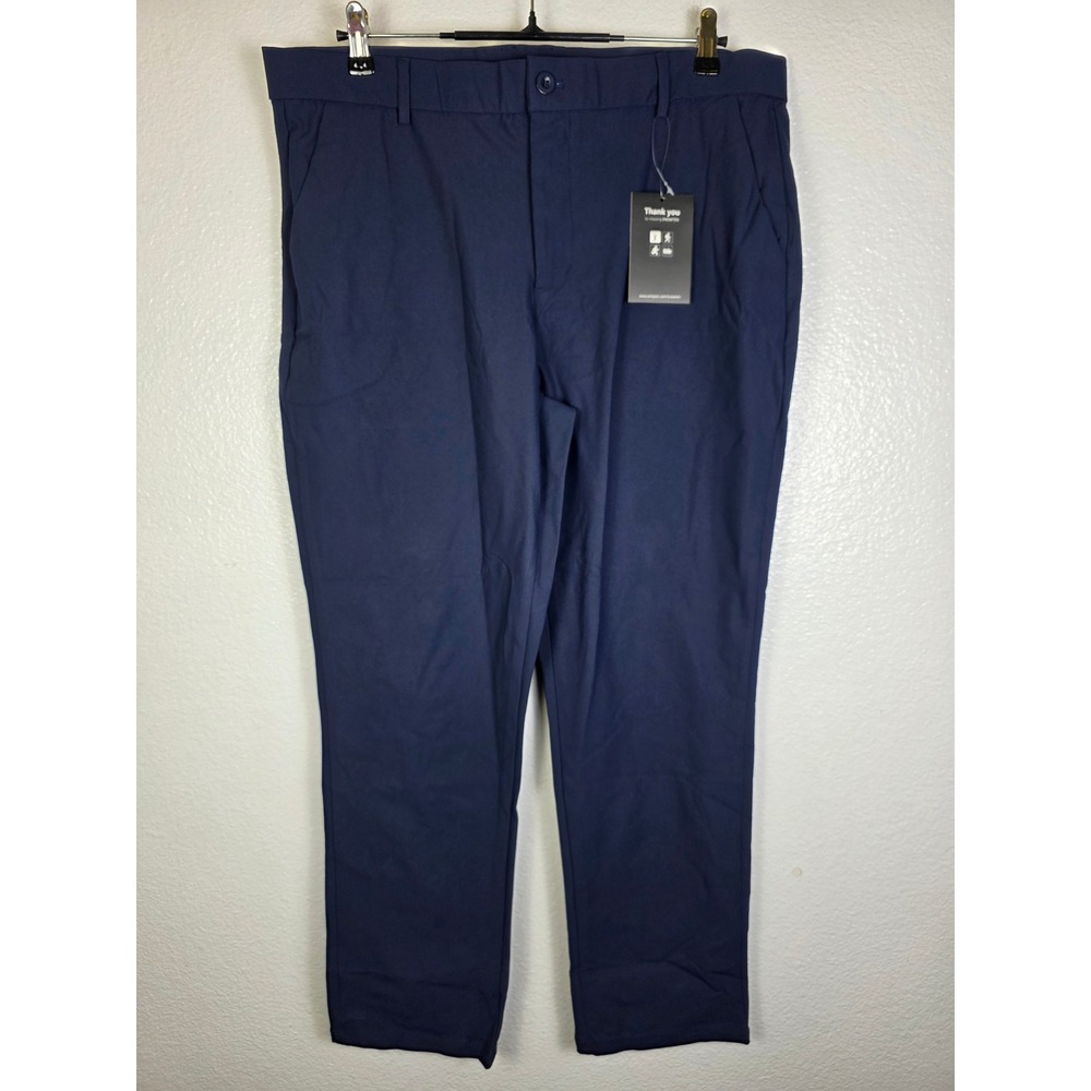 Snowten Mens Performance Golf‎ Pants Navy Blue 36x30 New Stretch Hiking Travel